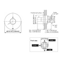 TOTO TBV01103U#PN 2Way Div Trim W/O Off,G,Round Polished Nickel