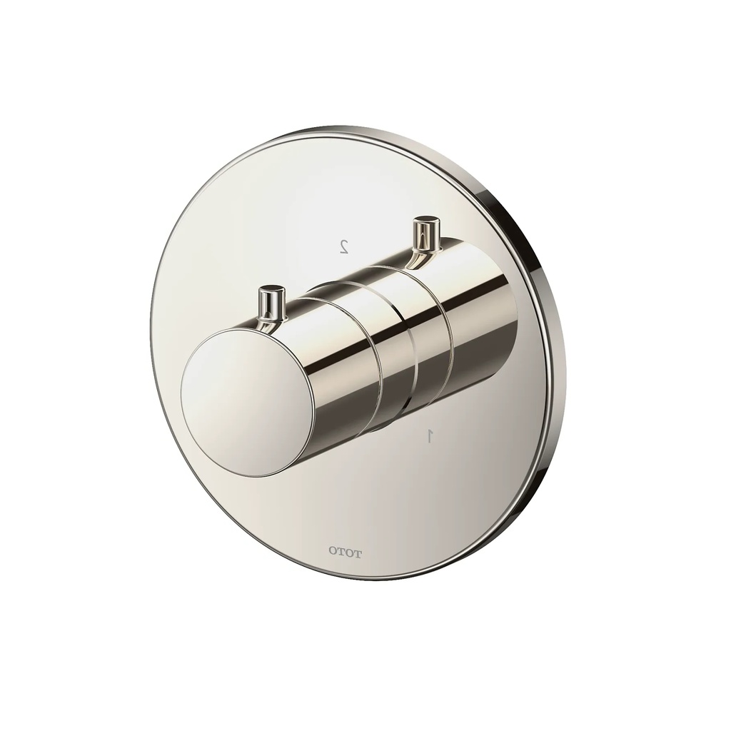 TOTO TBV01104U#PN 3Way Div Trim W/O Off,G,Round Polished Nickel