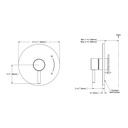 TOTO TBV01801U#PN Pb Valve Trim - Round