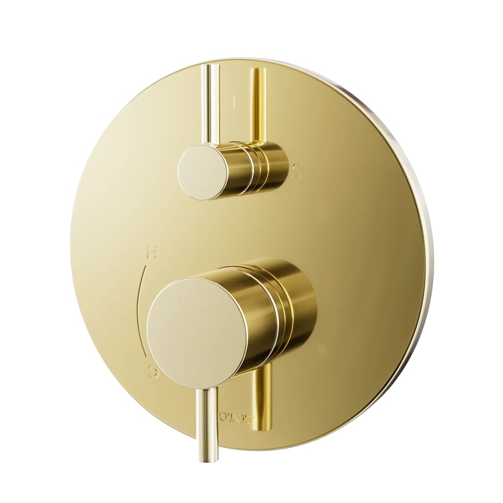 TOTO TBV01802U#PFG Trim Round For Pbv W/Div Polished French Gold
