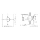 TOTO TBV02101U#BN Vol Ctrl Trim,G,Square Brushed Nickel