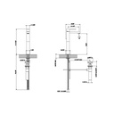 Gessi 11971 Rettangolo Tall Single Lever Washbasin Mixer With Pop Up Chrome 2