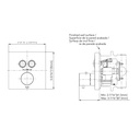 TOTO TBV02406U#PN Thermo 2Way Push Button Valve Polished Nickel W/ Shut Off