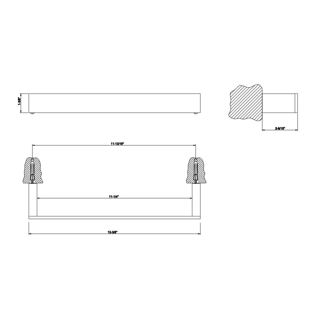 Gessi 20897 Rettangolo 12 Towel Bar Chrome 2