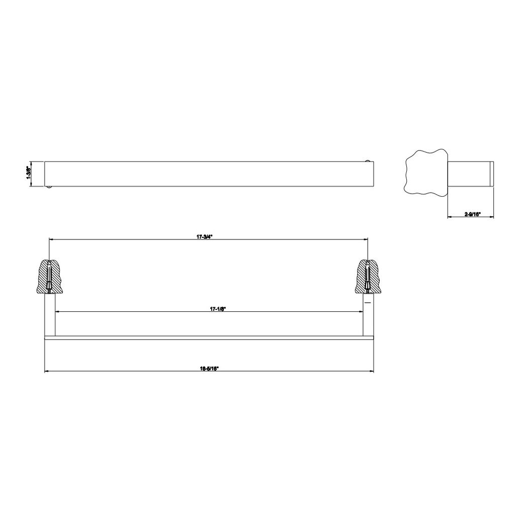 Gessi 20900 Rettangolo 18 Towel Bar Chrome 2