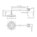TOTO TBW02004U1#MBL Sh 8.5" 2 Mode 2.5Gpm G Square