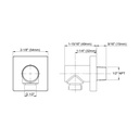 TOTO TBW02013U#BN Wall-Outlet Square