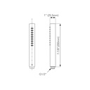TOTO TBW02016U4#CP Hs,1Mode,1.75Gpm,G,Cylindrical Chrome Plated