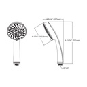 TOTO TBW03003U4#CP Hs,5 Mode,1.75Gpm,L,Classic Chrome Plated