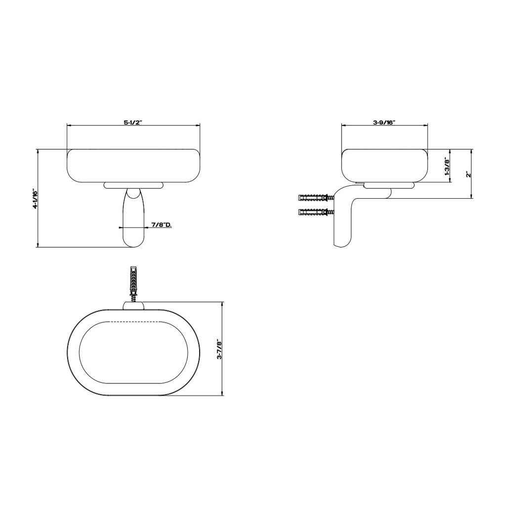 Gessi 38001 Goccia Wall Mounted Ceramic Soap Dish White Gres 2