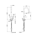 Gessi 37231 Oxygene Kitchen Mixer With Pull Out Double Spray Chrome 2