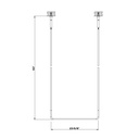 Gessi 38143 Goccia Ceiling Mounted Towel Bar Long Chrome 2