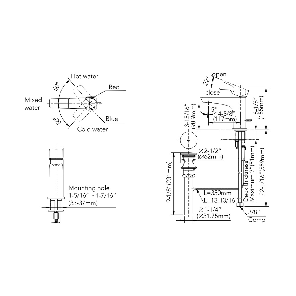 TOTO TLG07301U#BN Faucet,Single Lav, Ge 1.2Gpm Brushed Nickel W/ Popup
