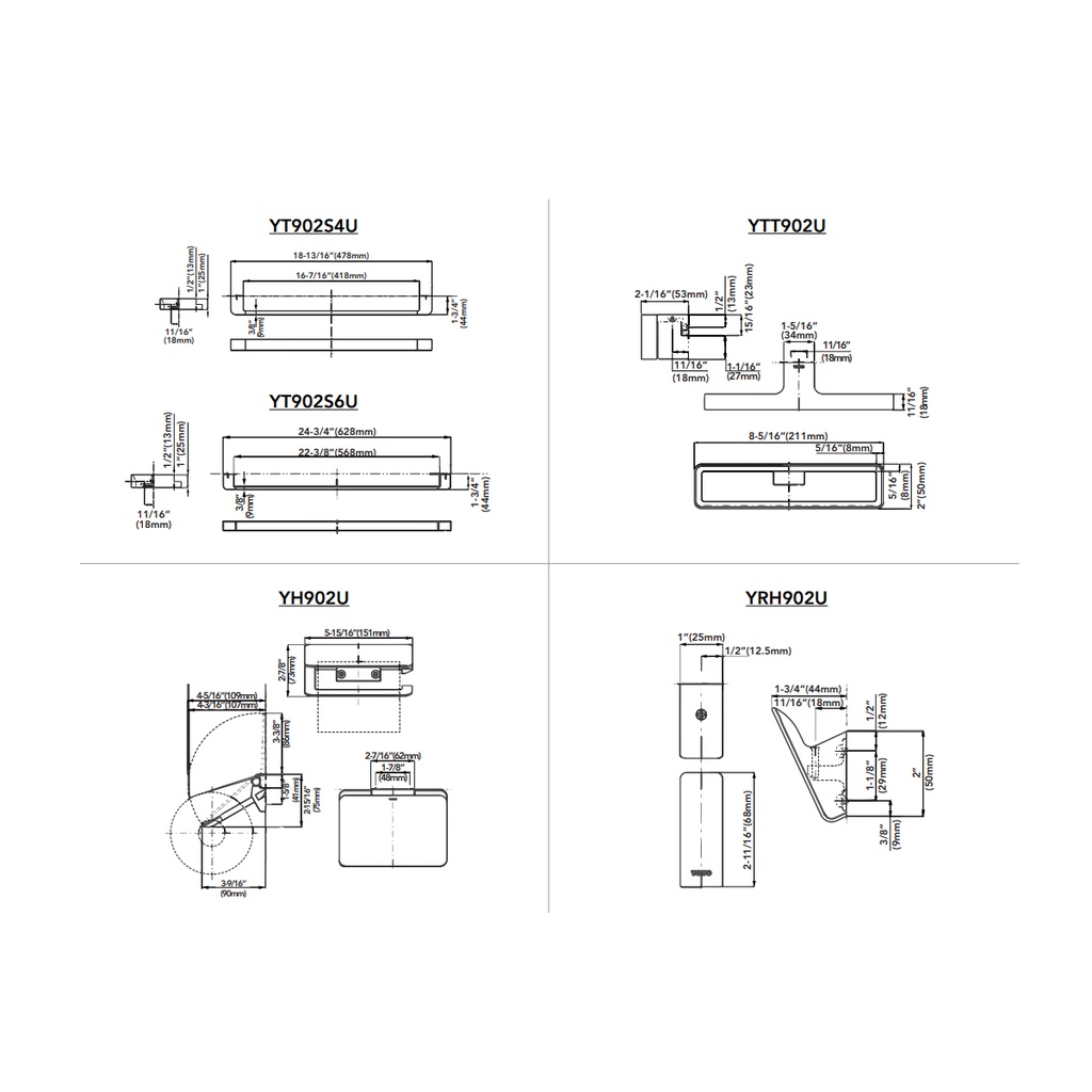 TOTO YRH902U#MBL Robe Hook Series G(Round)