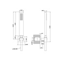 Gessi 26623 Rettangolo Handshower Set Chrome 2