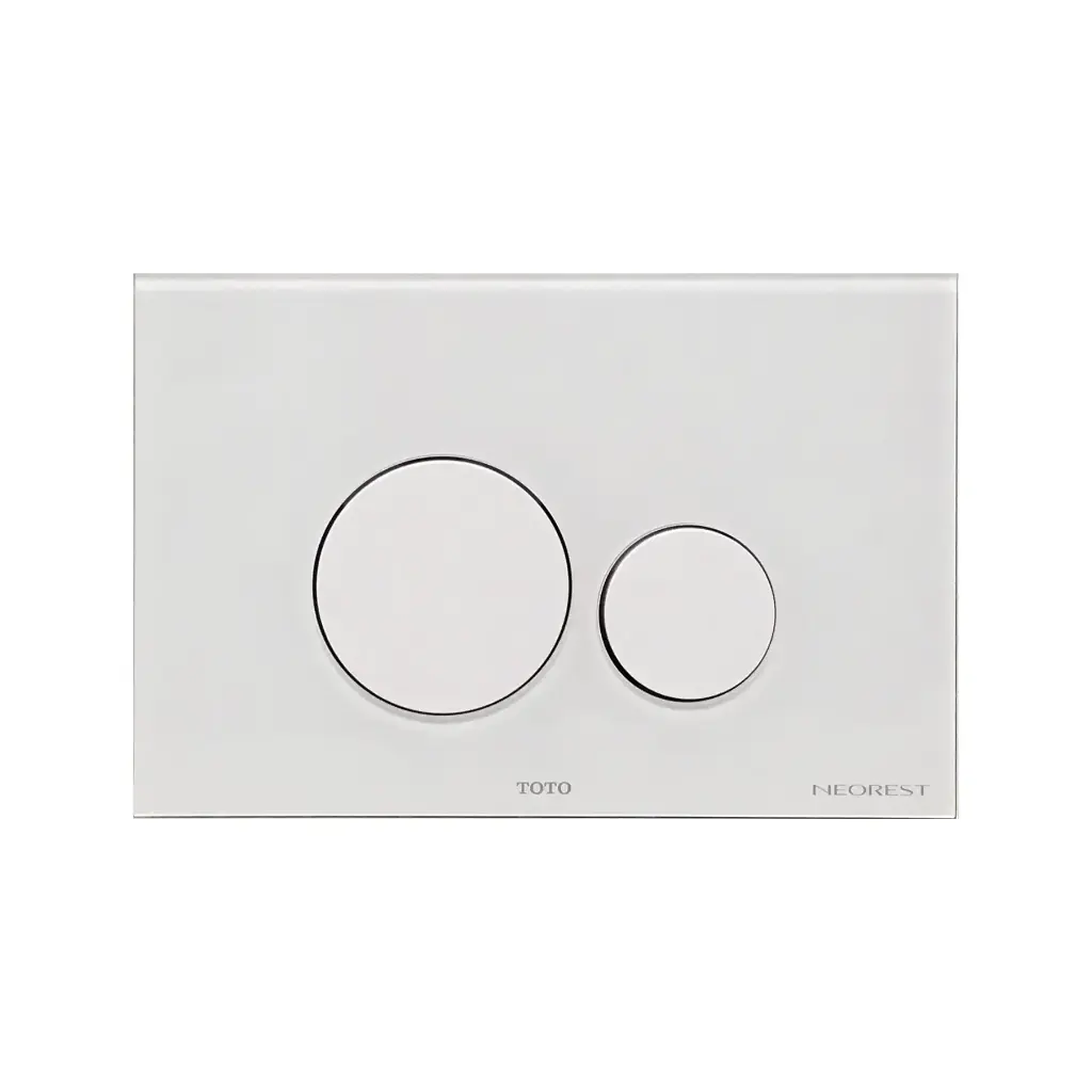 TOTO YT994#WH Neorest Push Plate - White Round Button