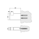 Gessi 20921 Rettangolo Wall Mounted Garment Hook Chrome 2