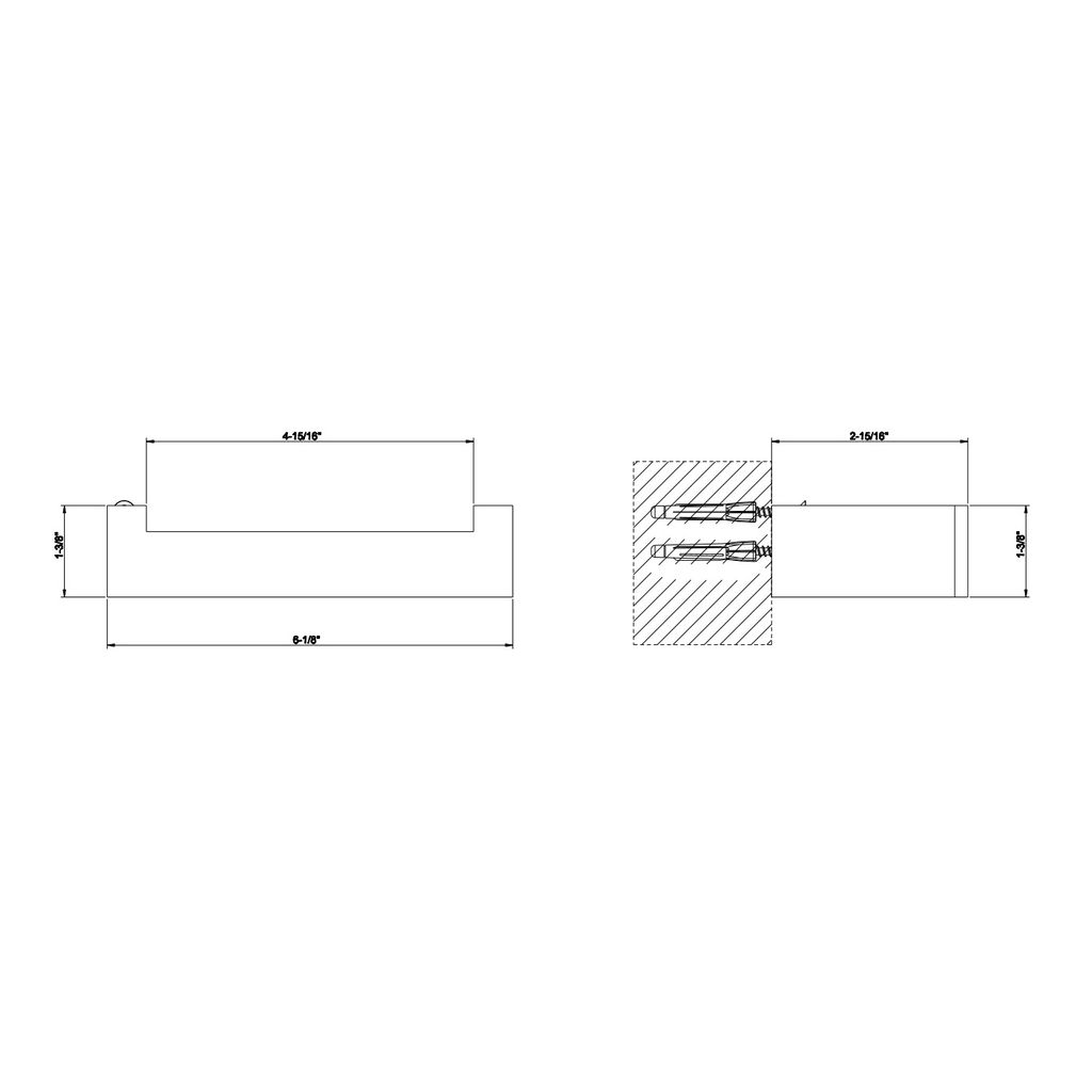 Gessi 20855 Rettangolo Wall Mounted Tissue Holder Chrome 2