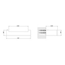 Gessi 20855 Rettangolo Wall Mounted Tissue Holder Chrome 2