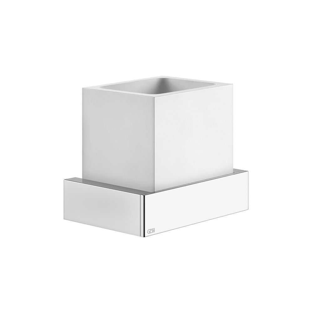 Gessi 20807 Rettangolo Wall Mounted Holder White Neolyte 1