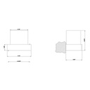 Gessi 20807 Rettangolo Wall Mounted Holder White Neolyte 2