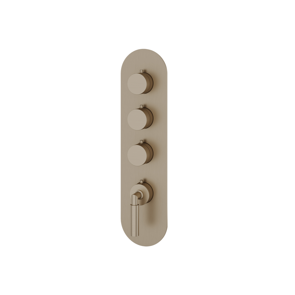 Aquabrass R3348BN Aria Trim Set T12003 Valve Brushed Nickel