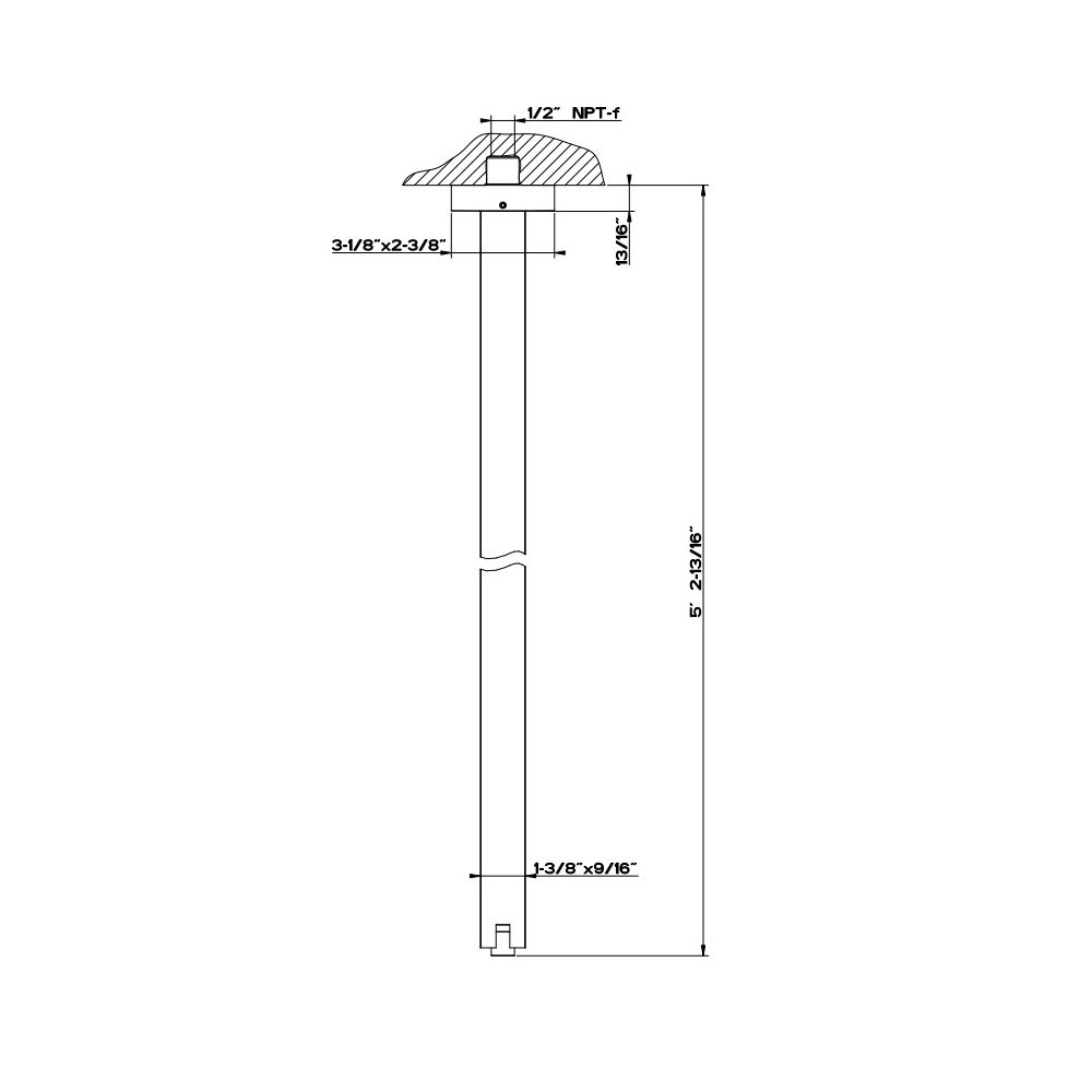 Gessi 26599 Rettangolo Ceiling Mounted Washbasin Spout Chrome 2