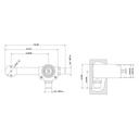 Gessi 26697 Emporio Wall Mounted Washbasin Mixer Rough Valve 2