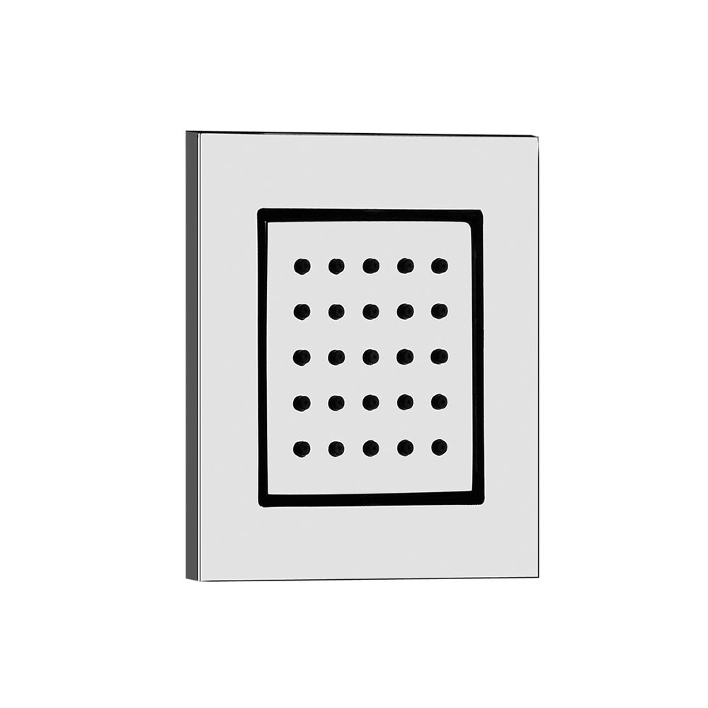Gessi 32984 Square In Wall Pivotable Body Spray Trim Chrome 1