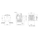 Gessi 39654 Rettangolo External Parts For Individual Thermostatic Mixer Chrome 2