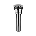 Gessi 29048 Goccia Tip Toe Style Spring Loaded Drain With Overflow Chrome 1