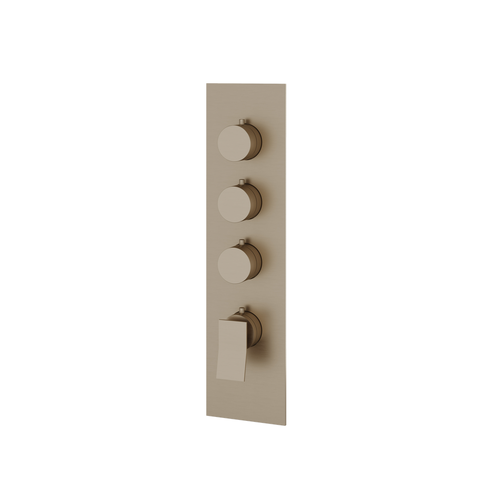Aquabrass SR3319BN Chicane Trim Set T12003 Valve Brushed Nickel