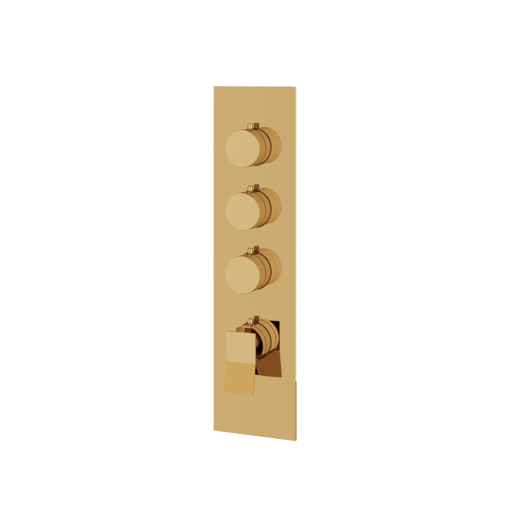 Aquabrass SR3319PGD Chicane Trim Set T12003 Valve Polished Gold