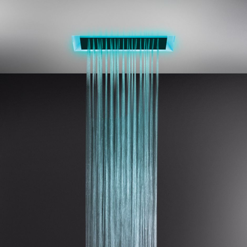 Gessi 57401 17-11/16 X 23-7/16 Built-In Shower System With Rainfall Function White 1