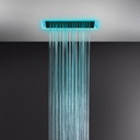 Gessi 57401 17-11/16 X 23-7/16 Built-In Shower System With Rainfall Function White 1