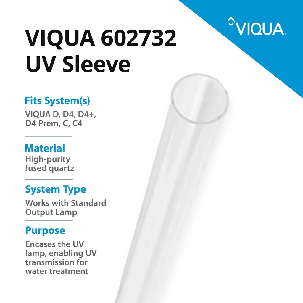 Viqua 602732 Replacement Quartz Sleeve