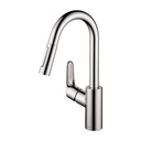 Hansgrohe 04506001 Focus HighArc Pull Down Prep Kitchen Faucet Chrome