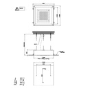 Gessi 57501 23-7/16 Built-In Shower System With Rainfall Function White 2