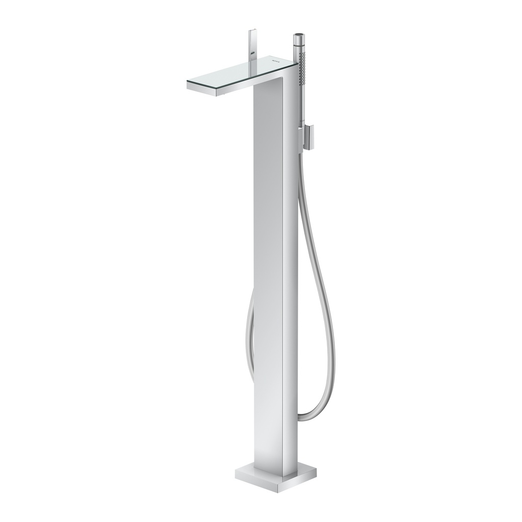 Hansgrohe 47440001 Axor Freestanding Tub Filler Trim With 1.75 GPM Handshower Chrome/ Mirror Glass