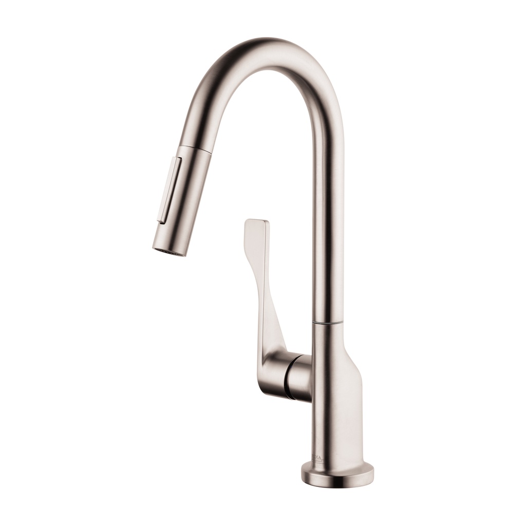 Hansgrohe 39836801 Axor Citterio Prep 2-Spray Kitchen Faucet Steel Optik