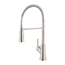 Hansgrohe 04792800 Joleena Single Handle Semi Pro Kitchen Faucet Steel Optic