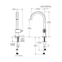 Brizo 61022LF-SSLHP Bar Faucet With Arc Spout Less Handle