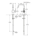 Brizo 61323LF-C-PC Beverage Faucet With Square Spout