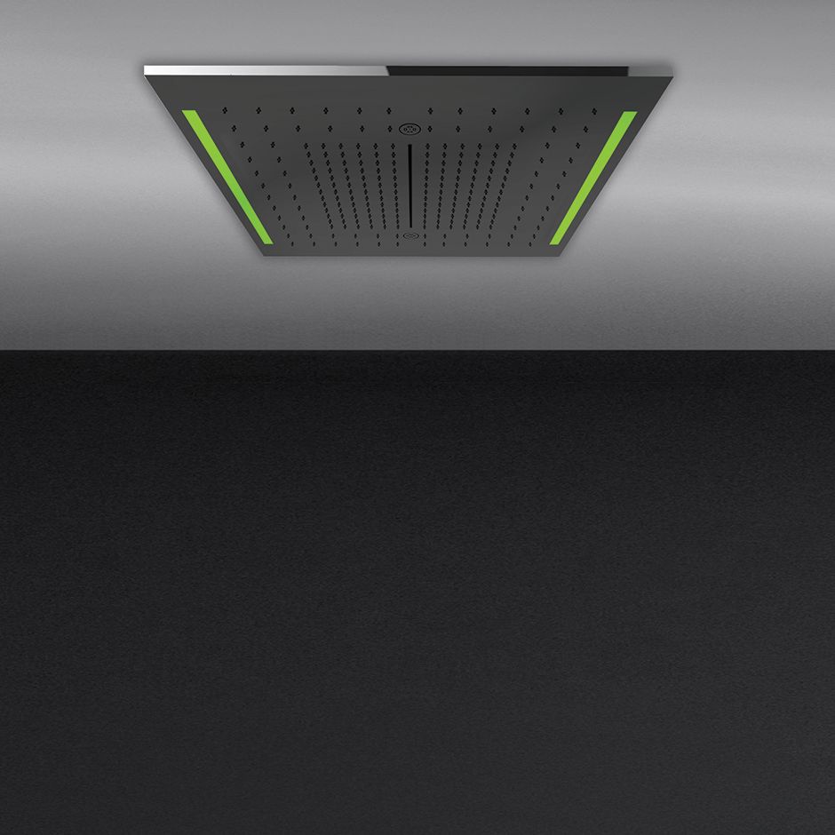 Gessi 57927 19-7/8 Multifunction System With Rainfall Mirror Steel 1