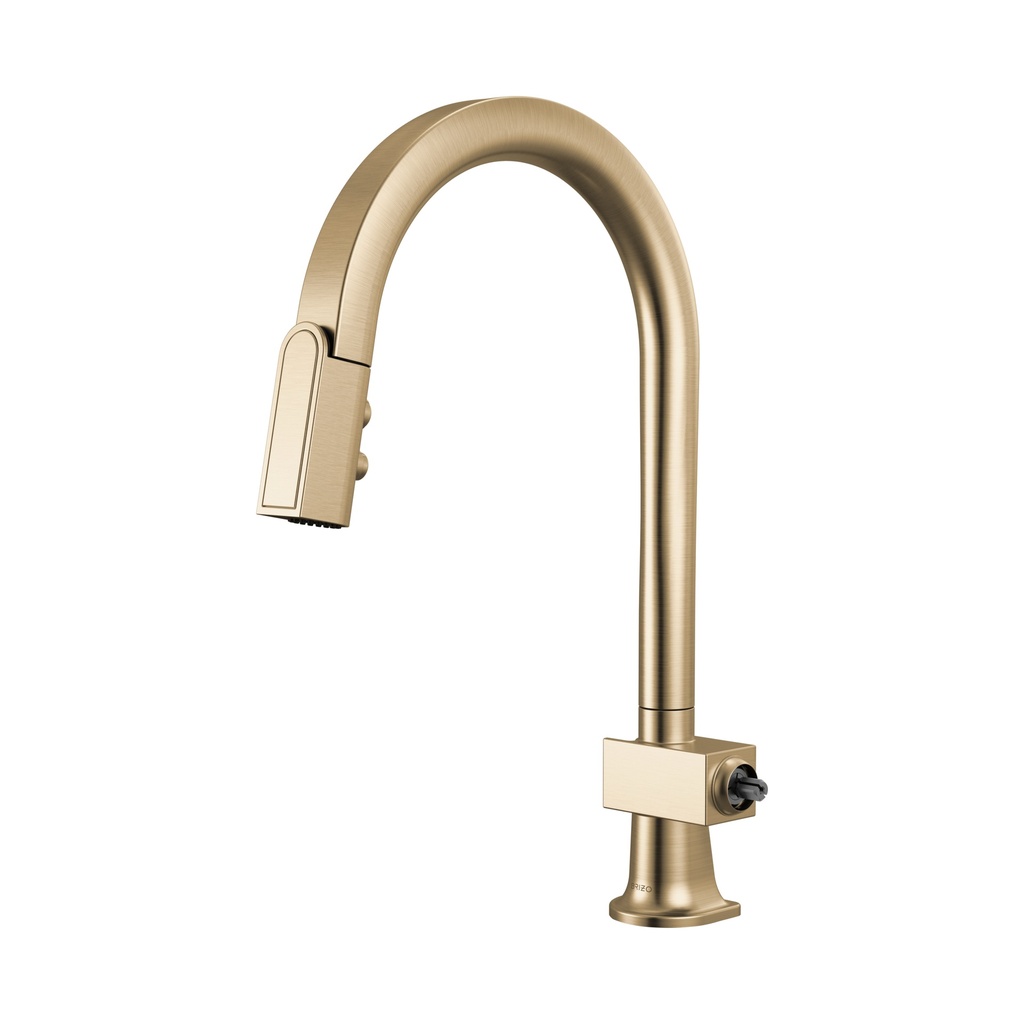 Brizo 63022LF-GLLHP Pull-Down Faucet With Arc Spout Less H