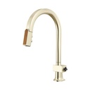 Brizo 63022LF-PNWDLHP Pull-Down Faucet With Arc Spout Less H