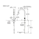 Brizo 63022LF-SSWDLHP Pull-Down Faucet With Arc Spout Less H