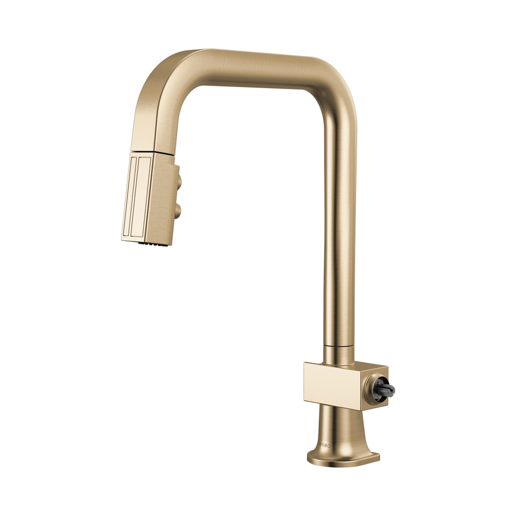 Brizo 63023LF-GLLHP Pull-Down Faucet With Square Spout Les