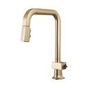 Brizo 63023LF-GLLHP Pull-Down Faucet With Square Spout Les