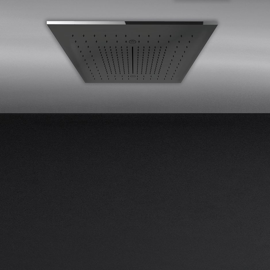 Gessi 57907 19-7/8 Multifunction System For False Ceiling Mirror Steel 1